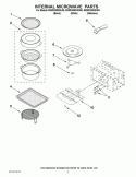INTERNAL MICROWAVE PARTS Diagram and Parts List for KEMS308SSS05  KitchenAid Microwave Oven Combo