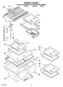 SHELF, OPTIONAL Diagram and Parts List for ET1LFKXKT01  Whirlpool Refrigerator
