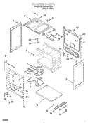 Part Location Diagram of WP3195546 Whirlpool Range Front Drawer Glide