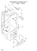 REFRIGERATOR LINER Diagram and Parts List for 9ED22DQXDN01  Whirlpool Refrigerator