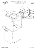 TOP AND CABINET Diagram and Parts List for LSQ8200HQ0  Whirlpool Washer