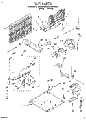 UNIT Diagram and Parts List for ET20GKXDW02  Whirlpool Refrigerator