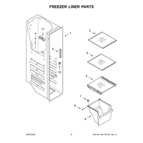 Part Location Diagram of W11759437 Whirlpool COVER