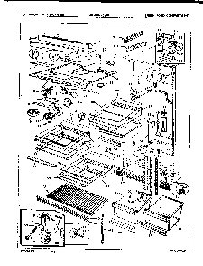 02 - Fresh Food Compartment Diagram and Parts List for RB18FN-3AW  Whirlpool Refrigerator