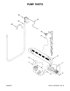 Part Location Diagram of W10887723 Whirlpool RETAINER
