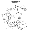 CONTROL PARTS Diagram and Parts List for CS22CFXTS01  Crosley Refrigerator