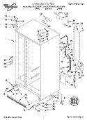 CABINET Diagram and Parts List for ED20DBXEW01  Whirlpool Refrigerator