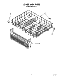 LOWER RACK Diagram and Parts List for KUDC220T5  KitchenAid Dishwasher