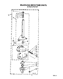 BRAKE AND DRIVE TUBE Diagram and Parts List for LA7680XTF1  Whirlpool Washer