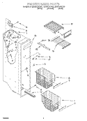 FREEZER LINER Diagram and Parts List for GD25DQXFW01  Whirlpool Refrigerator