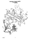 CONTROL PANEL, LIT/OPTIONAL Diagram and Parts List for KUDH23HY2  KitchenAid Dishwasher