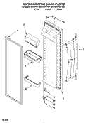 Part Location Diagram of 2313345W Whirlpool Handle (White)