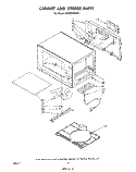 CABINET AND STIRRER Diagram and Parts List for MW3500XP1  Whirlpool Microwave