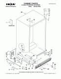 CABINET PARTS Diagram and Parts List for ID3CHEXWS00  Whirlpool Refrigerator