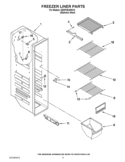 Part Location Diagram of W10378918 Whirlpool SHELF-WIRE