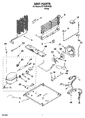 UNIT PARTS Diagram and Parts List for ET1CHEXSQ00  Whirlpool Refrigerator