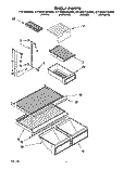 SHELF Diagram and Parts List for ET18NKXAN00  Whirlpool Refrigerator