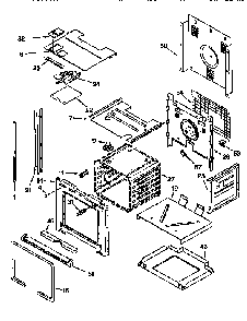 Oven Diagram and Parts List for RBS248PDB4  Whirlpool Wall Oven
