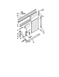 Installation Diagram and Parts List for ACM25XJ0  Whirlpool Air Conditioner