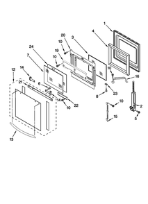 Diagram 3 Diagram and Parts List for KEBC177KSS05  KitchenAid Wall Oven