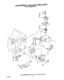 MAGNETRON AND AIR FLOW Diagram and Parts List for KEMS377XBL0  KitchenAid Microwave Oven Combo