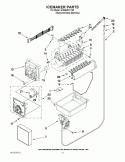 ICEMAKER PARTS Diagram and Parts List for GX5SHDXVY05  Whirlpool Refrigerator