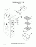 FREEZER LINER PARTS Diagram and Parts List for ED5LVAXWS01  Whirlpool Refrigerator