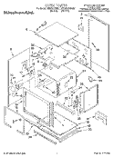 OVEN Diagram and Parts List for KEMS377BWH1  KitchenAid Wall Oven
