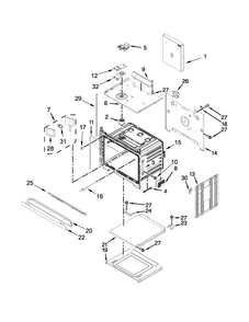 Oven Parts Diagram and Parts List for WOS97ES0ES01  Whirlpool Wall Oven