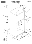 CABINET, LITERATURE Diagram and Parts List for RT18HDXKQ01  Roper Refrigerator