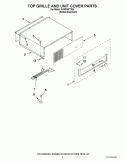 TOP GRILLE AND UNIT COVER PARTS Diagram and Parts List for KSSS36FTX04  KitchenAid Refrigerator