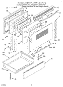 Part Location Diagram of 9750631PT Whirlpool TRIM-DOOR