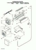 ICEMAKER PARTS, OPTIONAL PARTS (NOT INCLUDED) Diagram and Parts List for GS6NVEXVS01  Whirlpool Refrigerator