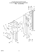 FREEZER DOOR Diagram and Parts List for KSFS20QEAL0  KitchenAid Refrigerator