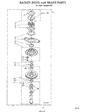 BASKET DRIVE AND BRAKE Diagram and Parts List for LA6800XPW1  Whirlpool Washer