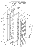 FREEZER DOOR Diagram and Parts List for KSSS42MHT00  KitchenAid Refrigerator