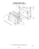 FREEZER DOOR Diagram and Parts List for ET16JM1MWR3  Whirlpool Refrigerator
