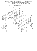 ESCUTCHEON AND CONTROL Diagram and Parts List for KUIS185FBL1  KitchenAid Ice Maker