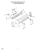 CONTROL PANEL Diagram and Parts List for KAWS577EZ0  KitchenAid Washer