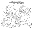 BULKHEAD Diagram and Parts List for RGX4635EQ2  Roper Dryer
