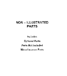 Optional parts (not included) Diagram and Parts List for WDTA50SAKT0  Whirlpool Dishwasher