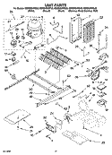 UNIT PARTS Diagram and Parts List for GS6SHEXNT03  Whirlpool Refrigerator