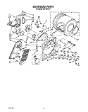 SECTION Diagram and Parts List for LE6150XSN1  Whirlpool Dryer