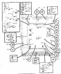 Upper Liner Parts Diagram and Parts List for 106M15E-F  Kenmore Refrigerator