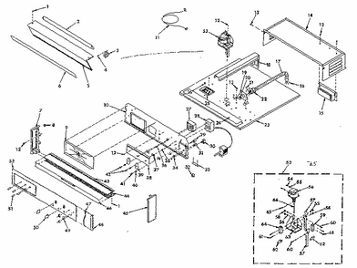 Control Section Diagram and Parts List for 8504237290  Kenmore Range