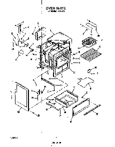 Oven Diagram and Parts List for F7108*0  Roper Range