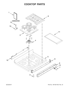 Part Location Diagram of W11084230 Whirlpool PANL-MNFLD