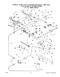 BURNER Diagram and Parts List for 1895^0A  Whirlpool Wall Oven