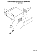 TOP GRILLE AND UNIT COVER PARTS Diagram and Parts List for KBURT3665E01  KitchenAid Refrigerator