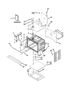 Oven Parts Diagram and Parts List for WOS51EC7AB03  Whirlpool Wall Oven
